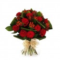 Bouquet rosso  auguri